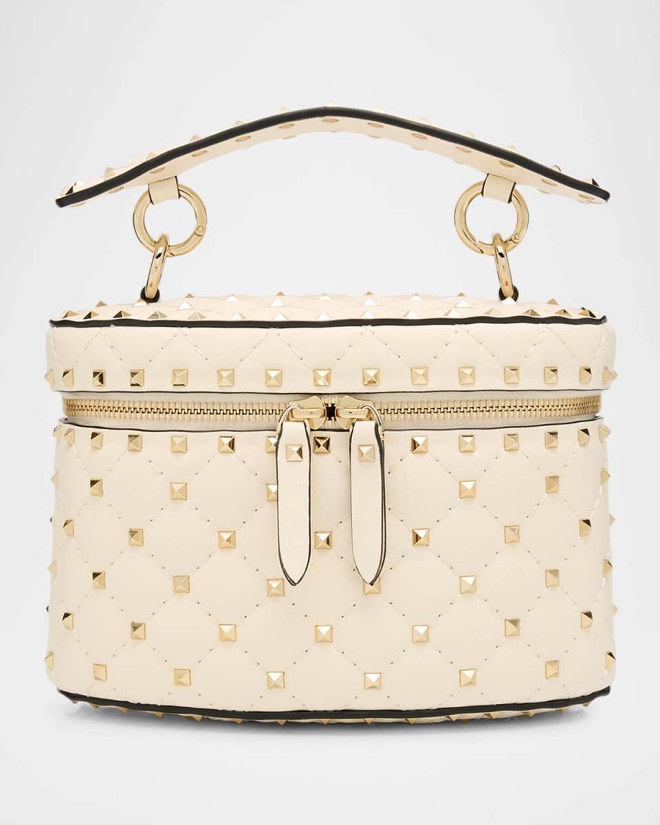 Rockstud Spike Top-Handle Vanity Bag